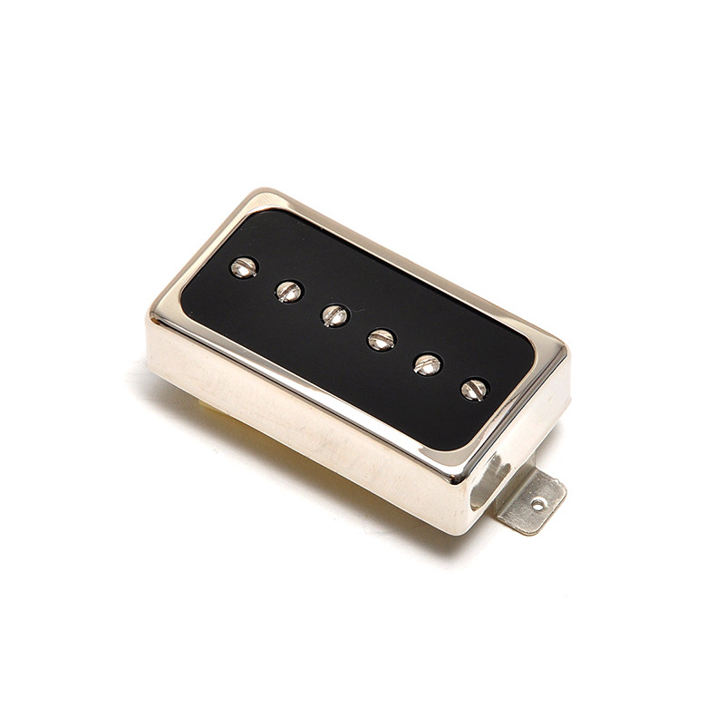 [P9BNB] DUESENBERG® MICRO P-90 FORMAT HUMBUCKER DOMINO CHEVALET CAPOT OUVERT NICKEL
