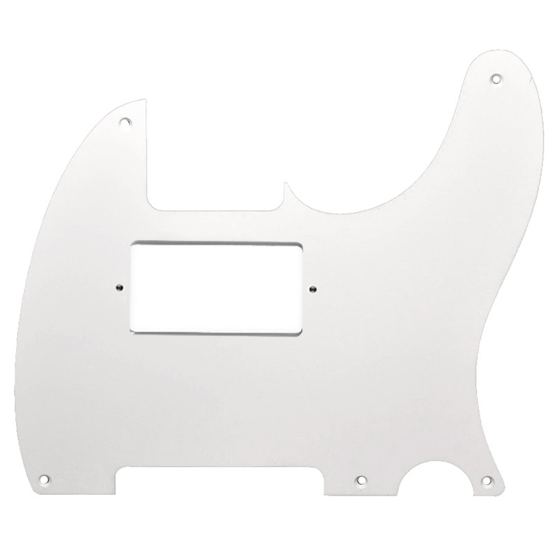 [TEBT-104] PICKGUARD TELE® HUMBUCKER 8 TROUS 3 PLIS BLANC